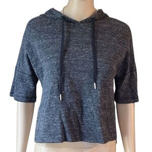 Calia by Carrie Underwood | Women's XS Half Sleeve Hoodie Sweatshirt Gray Black